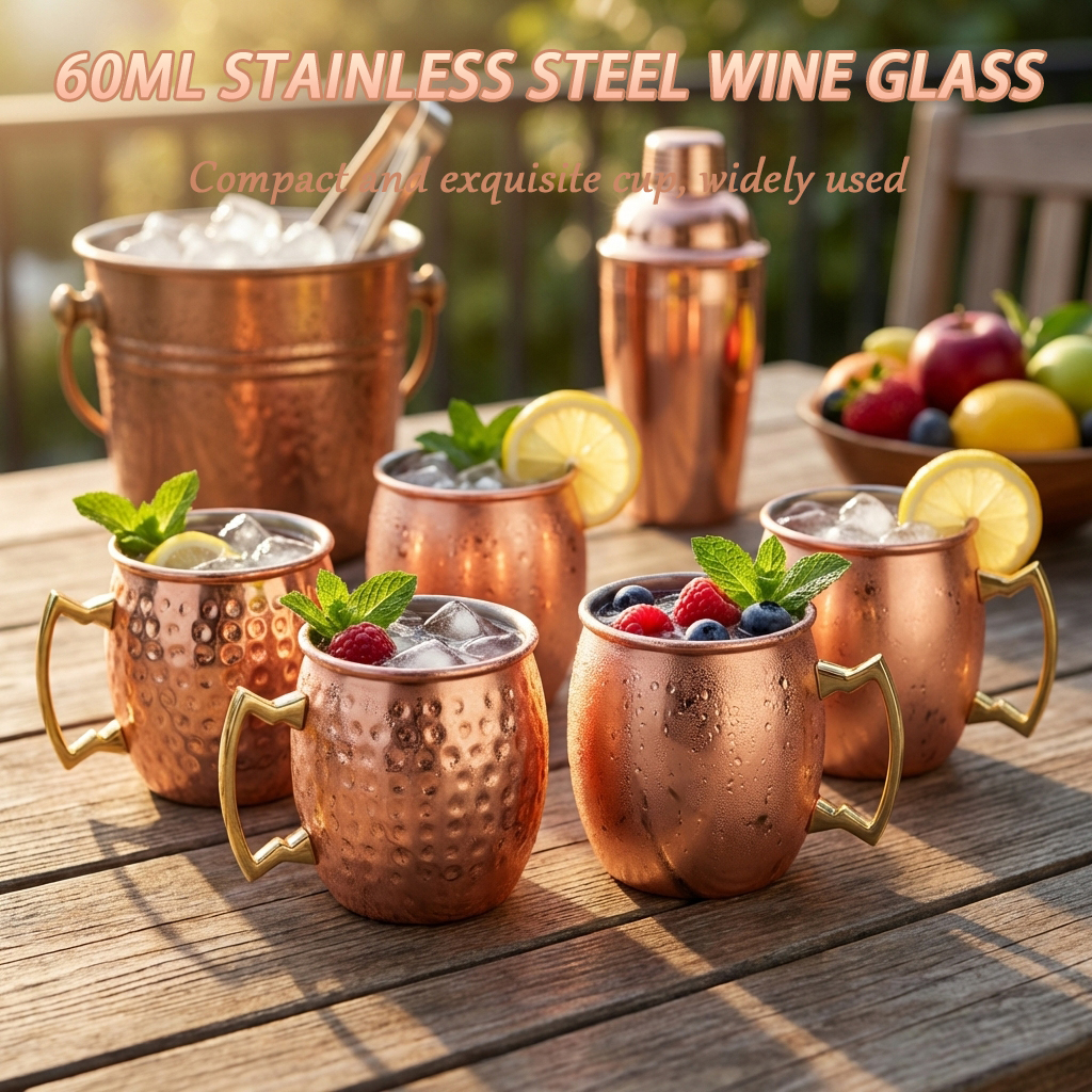 4Pcs 6Pcs 60ml Stainless Steel - Mule Copper Mug recensione e prezzo