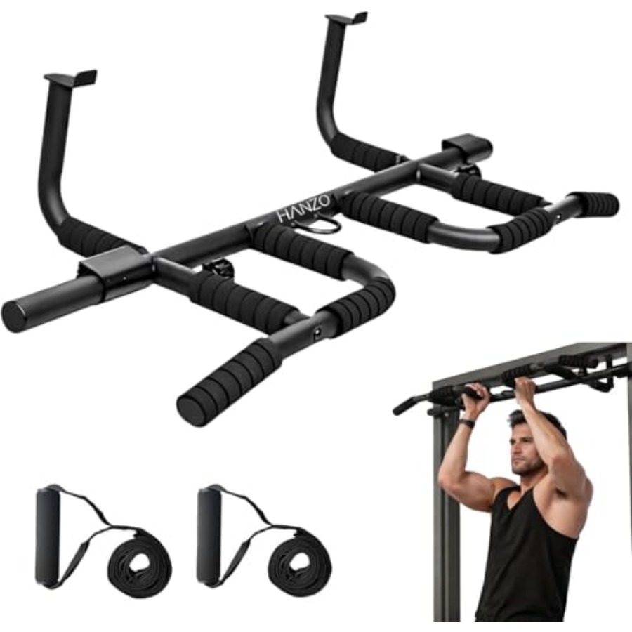 Doorway Pull Up Bar Set with S - Home Bar Setup recensione e prezzo