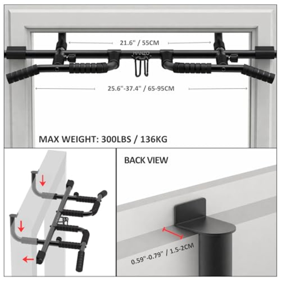 Doorway Pull Up Bar Set with S - Home Bar Setup recensione e prezzo