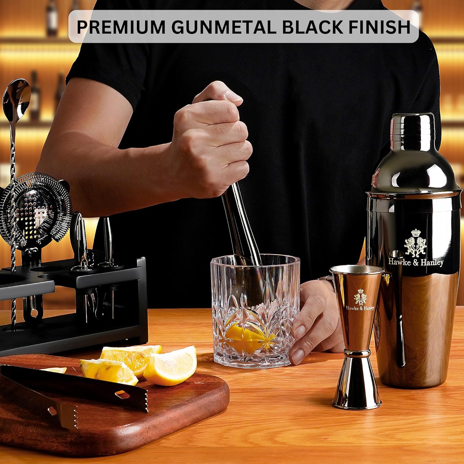 Cocktail Shaker Bar Set, 25 oz - Cocktail Recipe Book recensione e prezzo