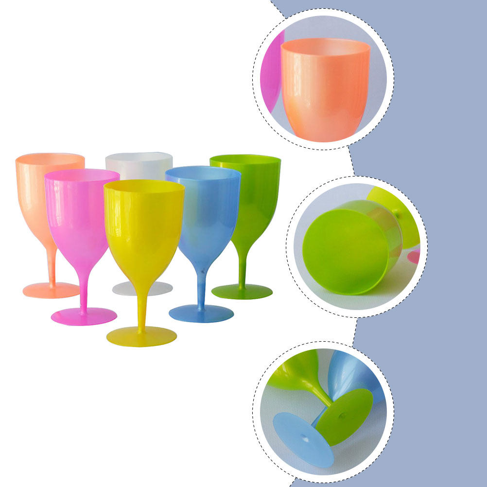 6Pcs Colorful Plastic Goblet S - Home Bar Set recensione e prezzo