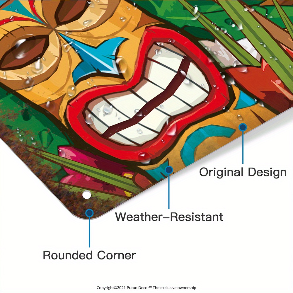 Custom  Decor Tiki Bar Sign, P - Home Bar And Restaurant recensione e prezzo