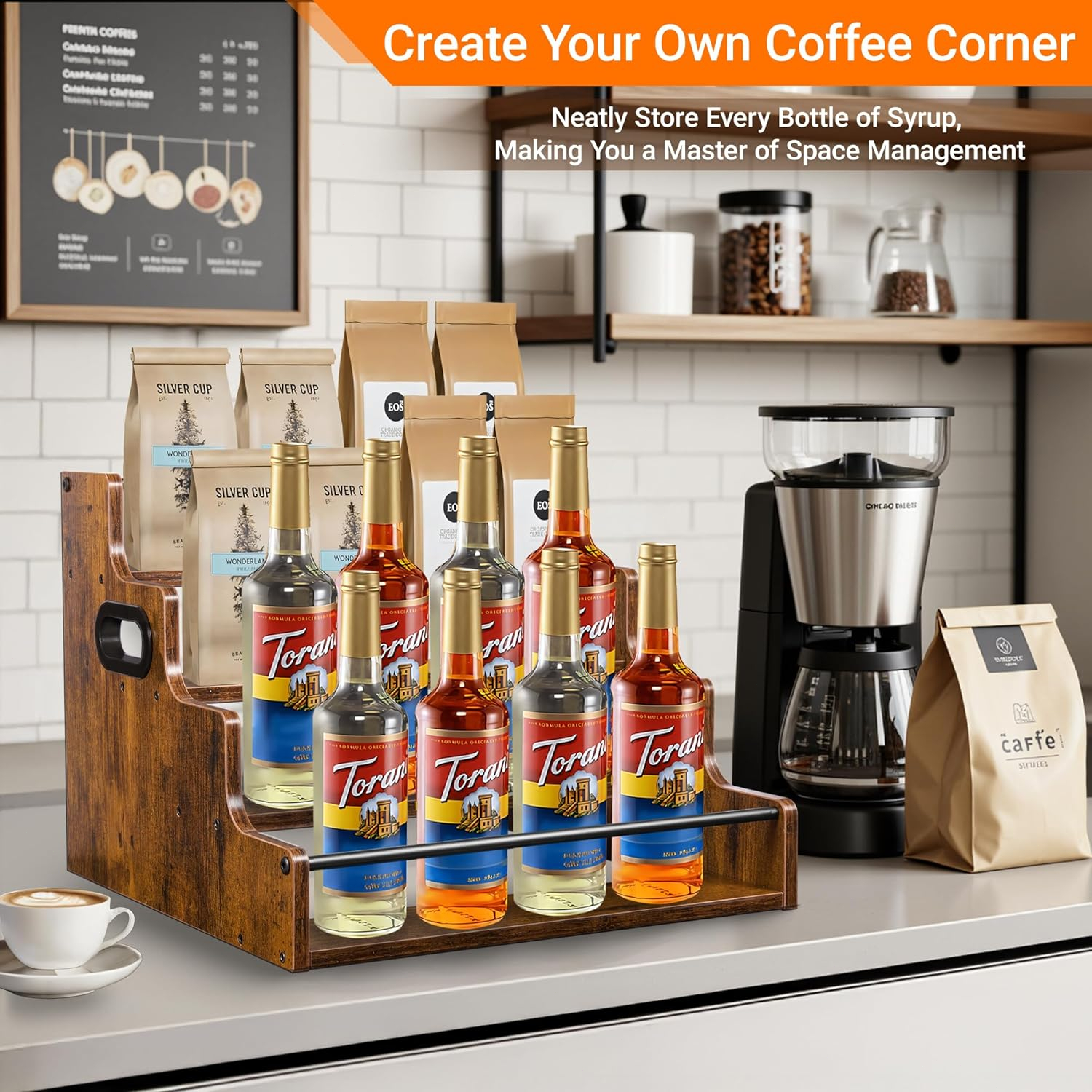 Liquor Bottle Display Shelf, C - Home Bar Shelf recensione e prezzo