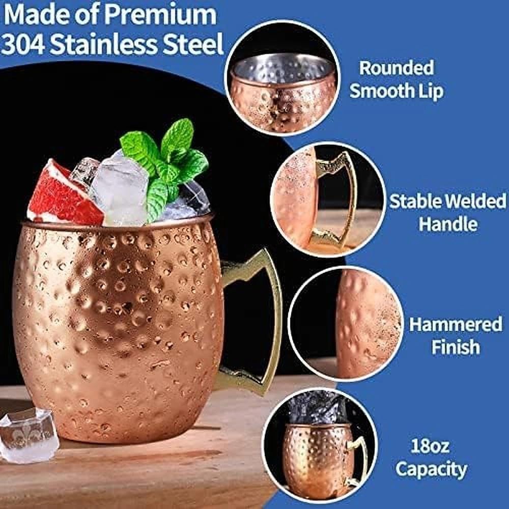 Moscow Mule Copper Mugs- Set o - Mule Copper Mug recensione e prezzo