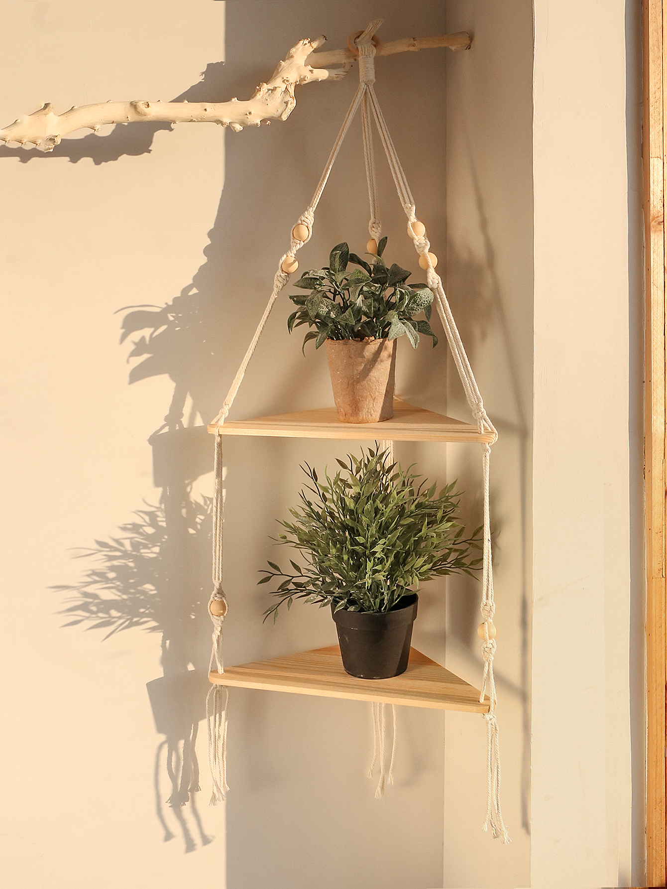 Wooden Corner Shelf Wall Decor - Home Bar Shelves recensione e prezzo