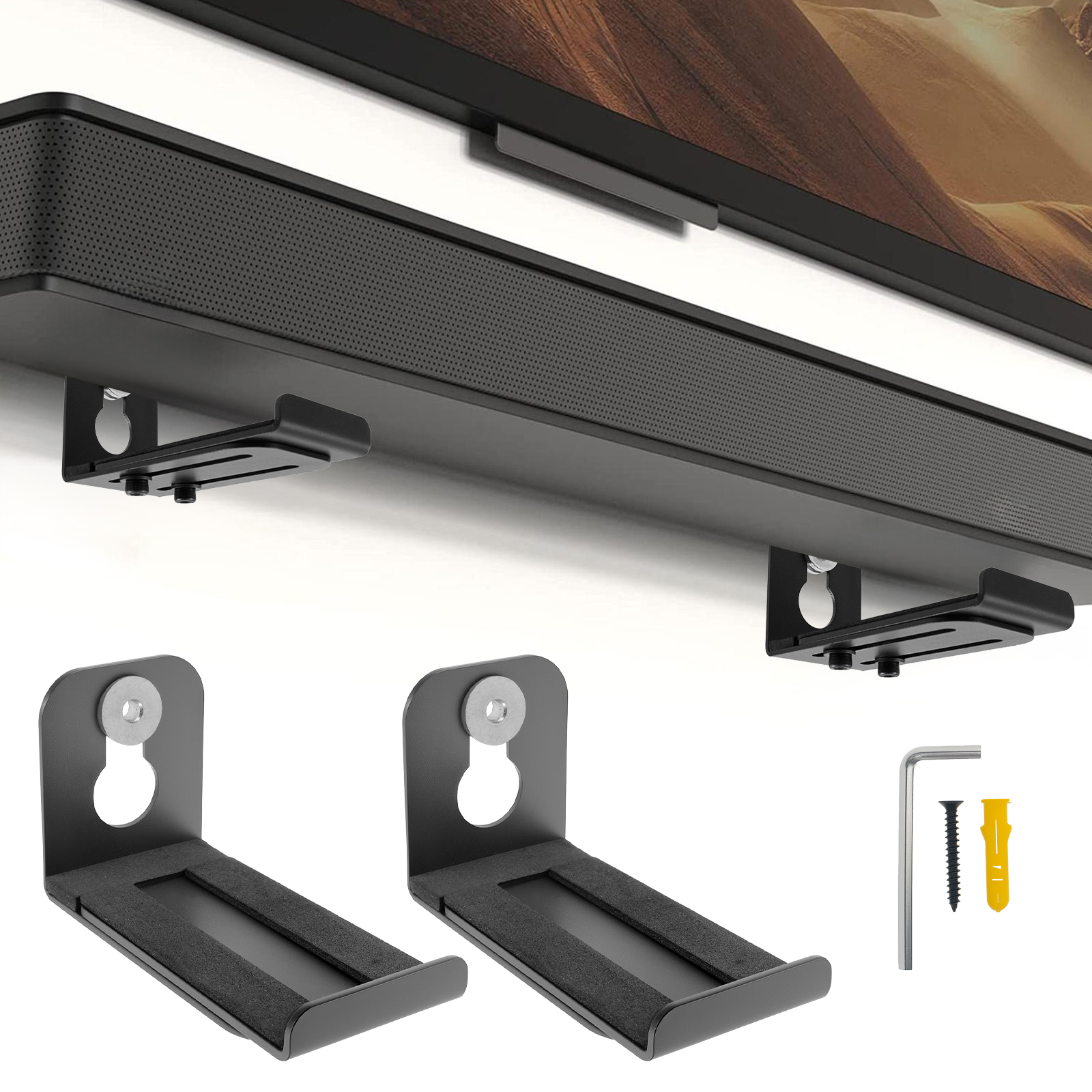 2Pcs Soundbar Speaker Stands W - Home Bar Setup recensione e prezzo
