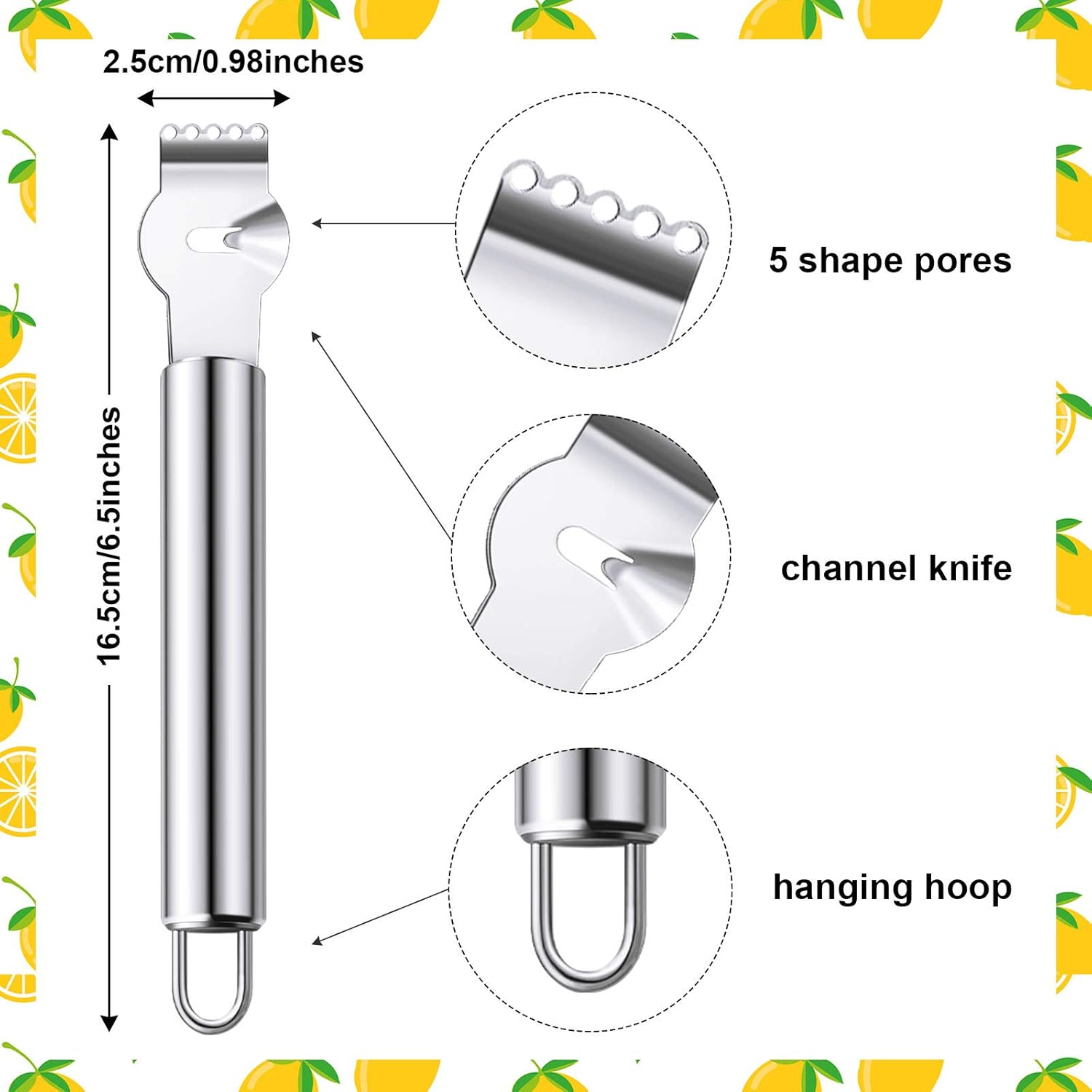 2 Pieces Stainless Steel Lemon - Peeler Channel Knife recensione e prezzo