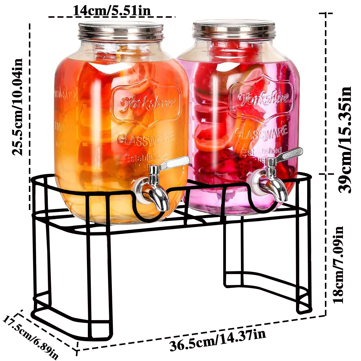 Drink Dispenser 2 Packs 1 Gall - Citrus Juicer Bar recensione e prezzo