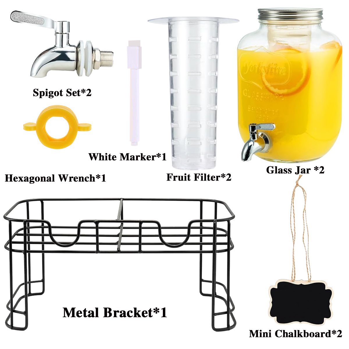 Drink Dispenser 2 Packs 1 Gall - Citrus Juicer Bar recensione e prezzo