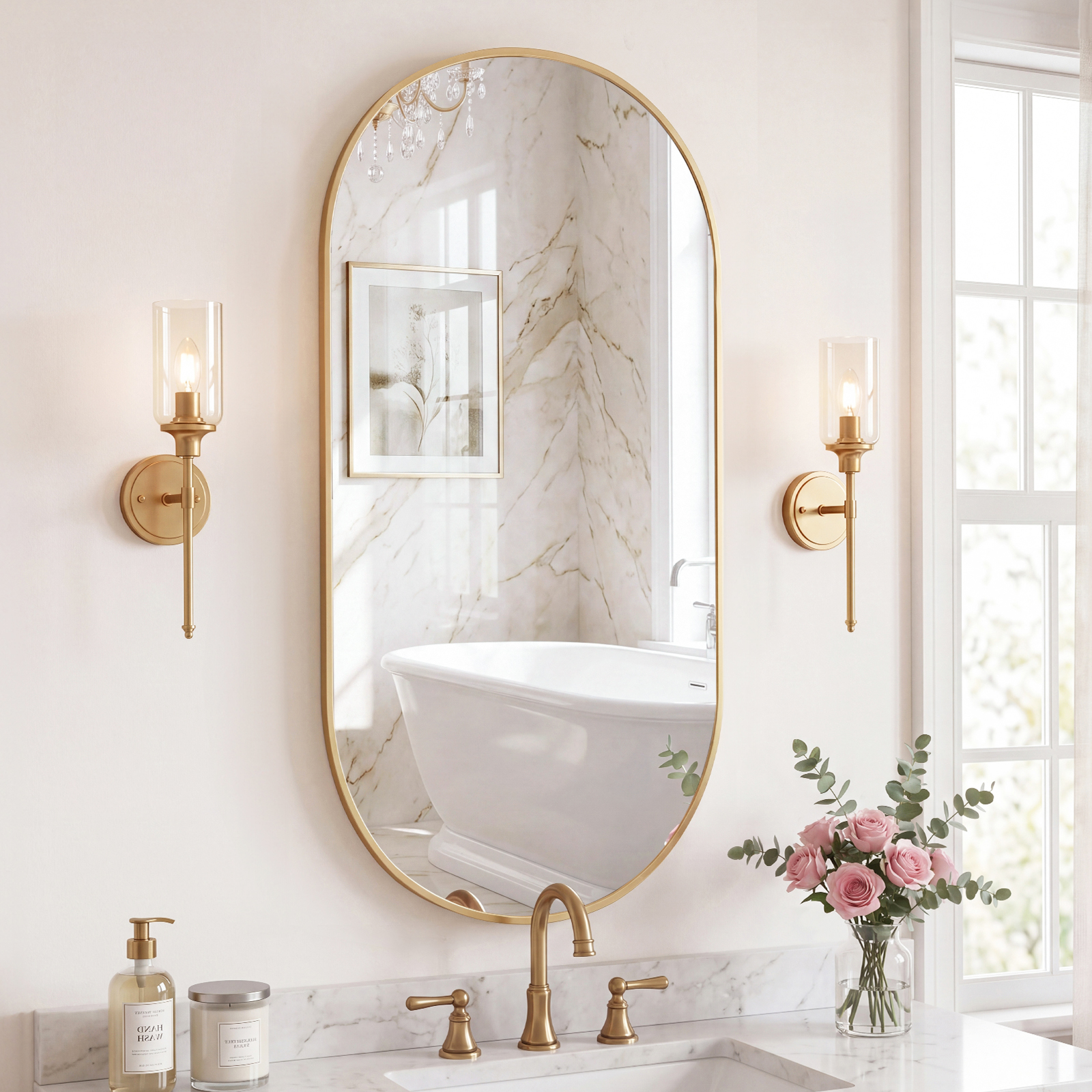 JHK Oval Wall Mirror with Meta - Home Bargains recensione e prezzo
