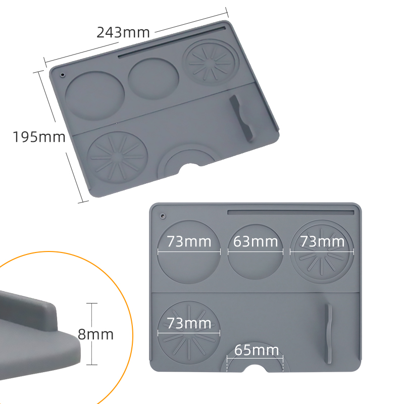 Coffee Tamper Mat Espresso Por - Bar Mat Rubber recensione e prezzo