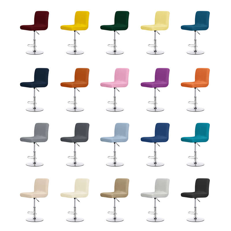 Velvet Solid color Chair Cover - Home Bar Seating recensione e prezzo