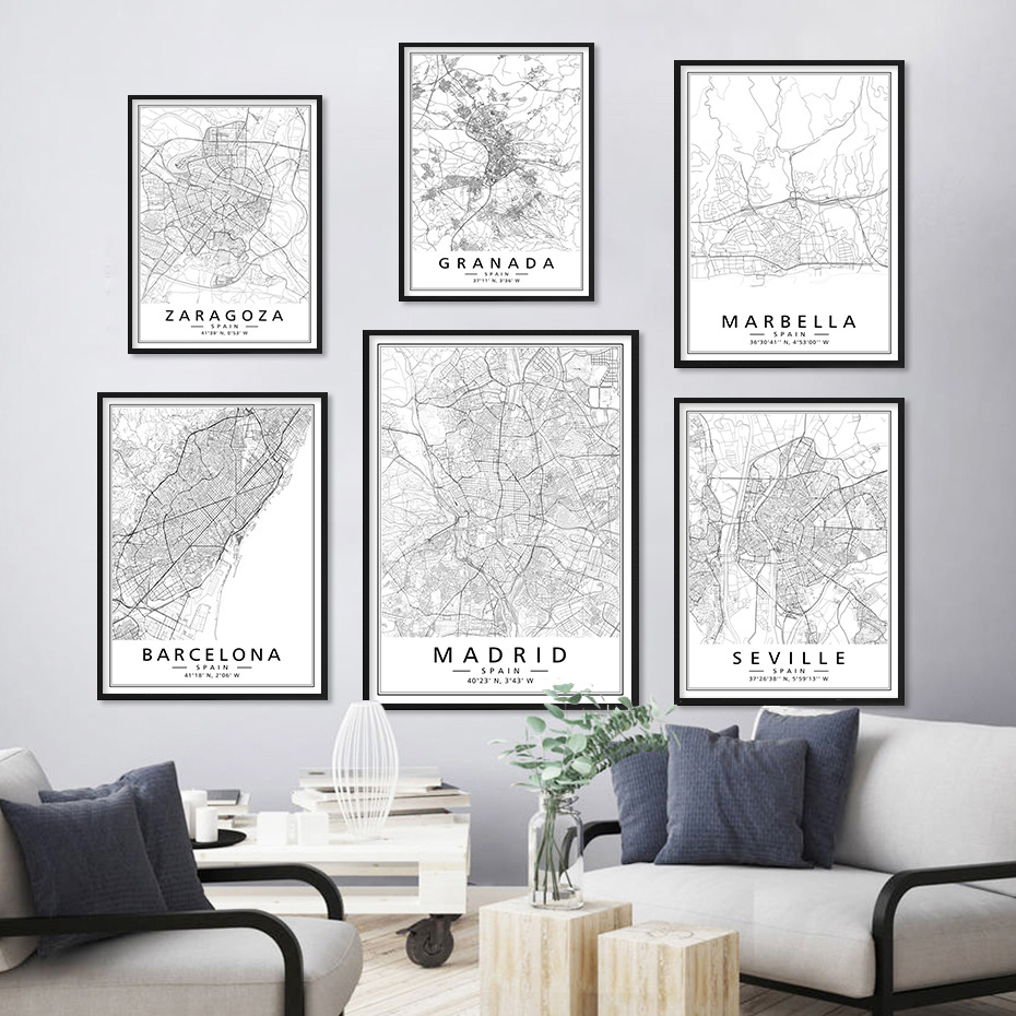 Minimalist Black White Spain C - Home Barcelona recensione e prezzo