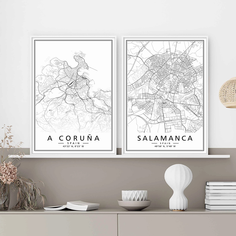 Minimalist Black White Spain C - Home Barcelona recensione e prezzo