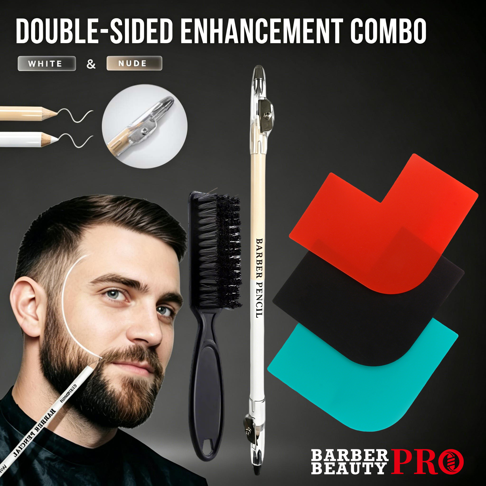 3Pcs Double-sided Barber Beard - Home Barber recensione e prezzo