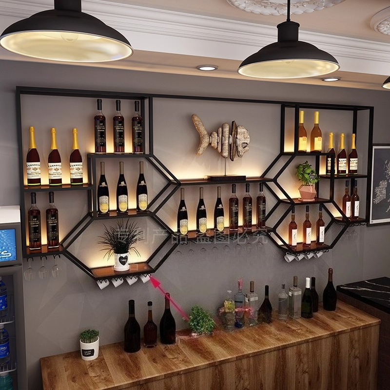 Metal Shelves Wine Cabinet Liv - Home Bar Shelf recensione e prezzo