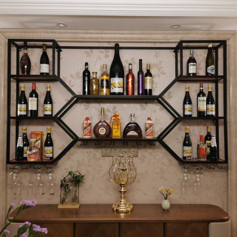 Metal Shelves Wine Cabinet Liv - Home Bar Shelf recensione e prezzo