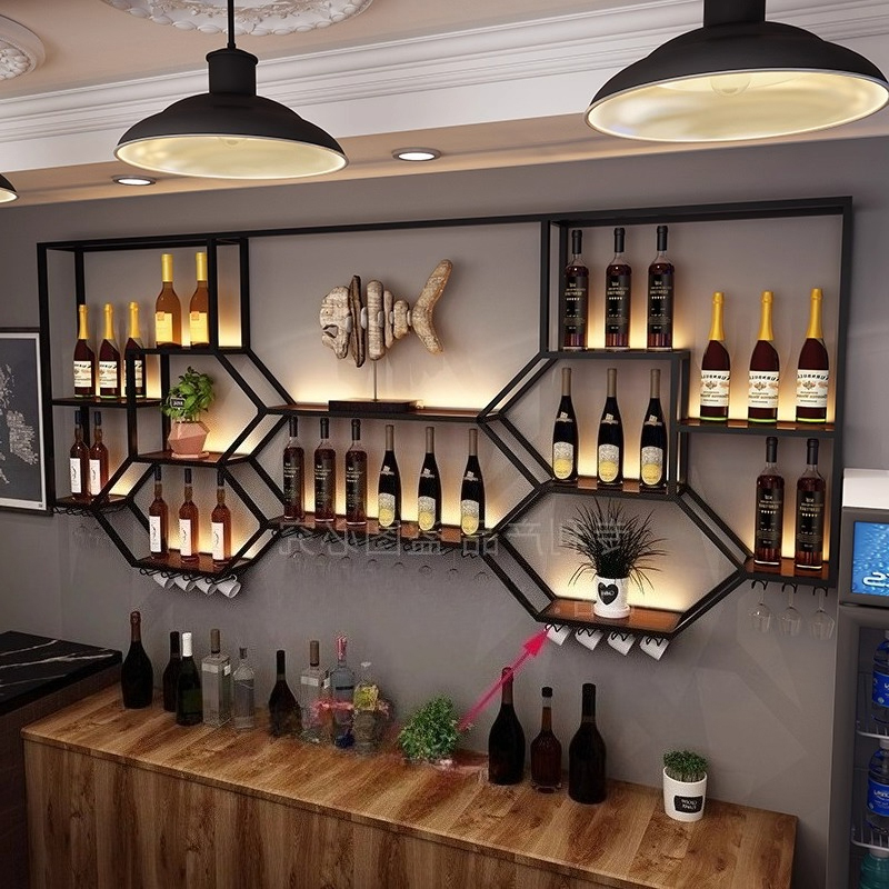 Metal Shelves Wine Cabinet Liv - Home Bar Shelf recensione e prezzo