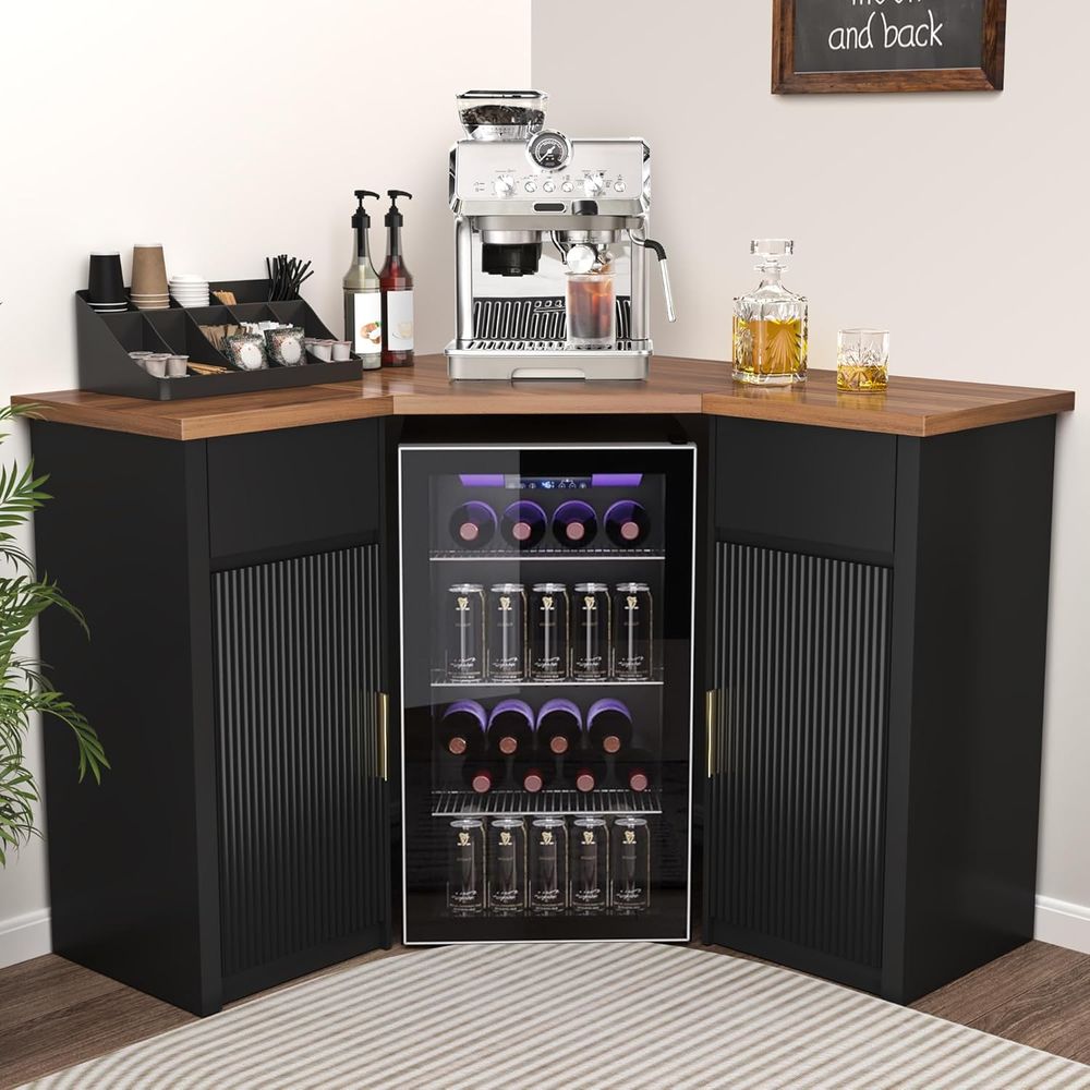 Ridged Space Bar Cabinet, Stor - Home Bar Setup recensione e prezzo