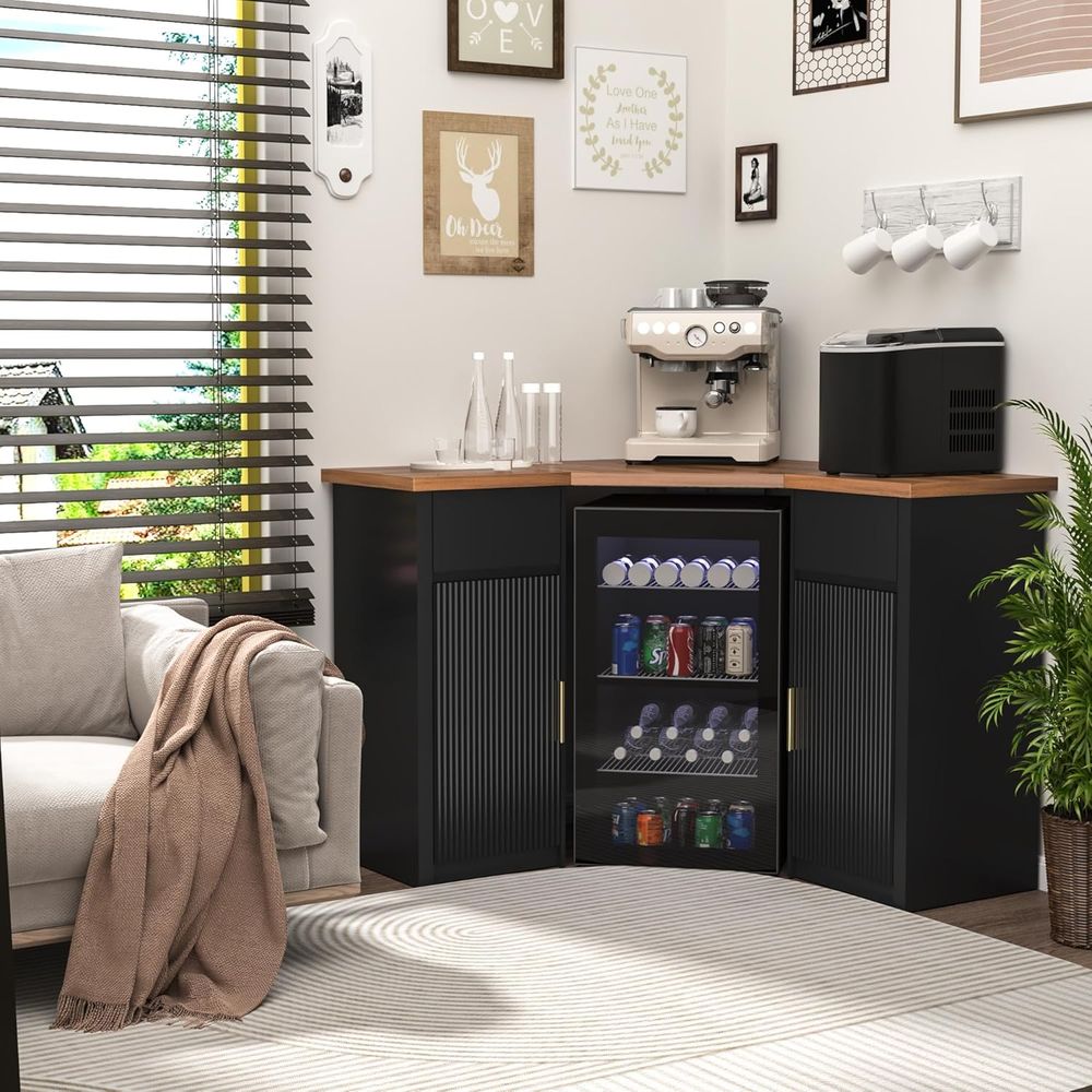 Ridged Space Bar Cabinet, Stor - Home Bar Setup recensione e prezzo