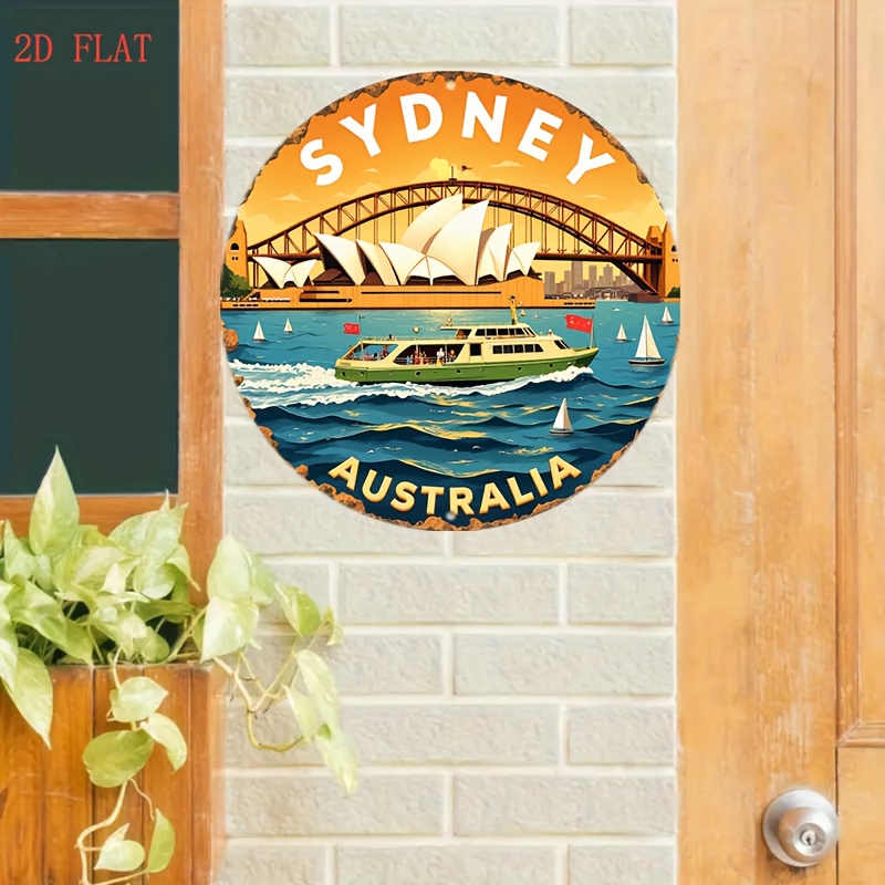 2D Metal Sign Sydney Australia - Home Bar Sydney recensione e prezzo