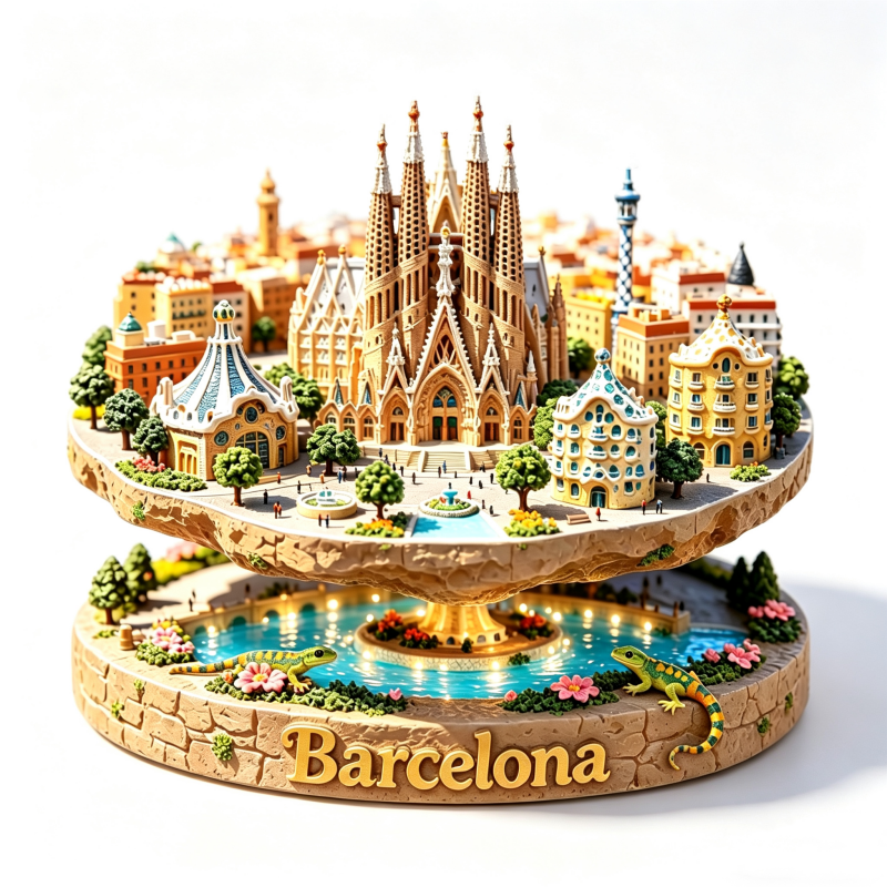 Spain Metal Fridge Magnets Bar - Home Barcelona recensione e prezzo