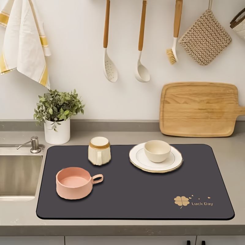 Dark Grey Clover Luck Dish Dry - Home Bar And Counter recensione e prezzo