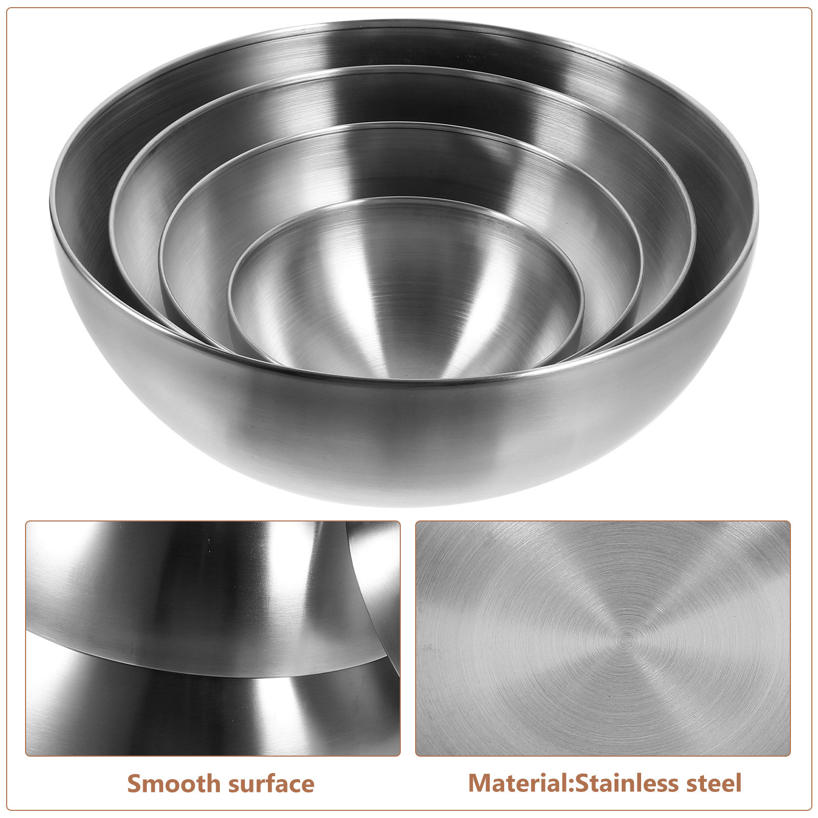 4Pcs Stainless Steel Bowl Set  - Home Bar Set recensione e prezzo