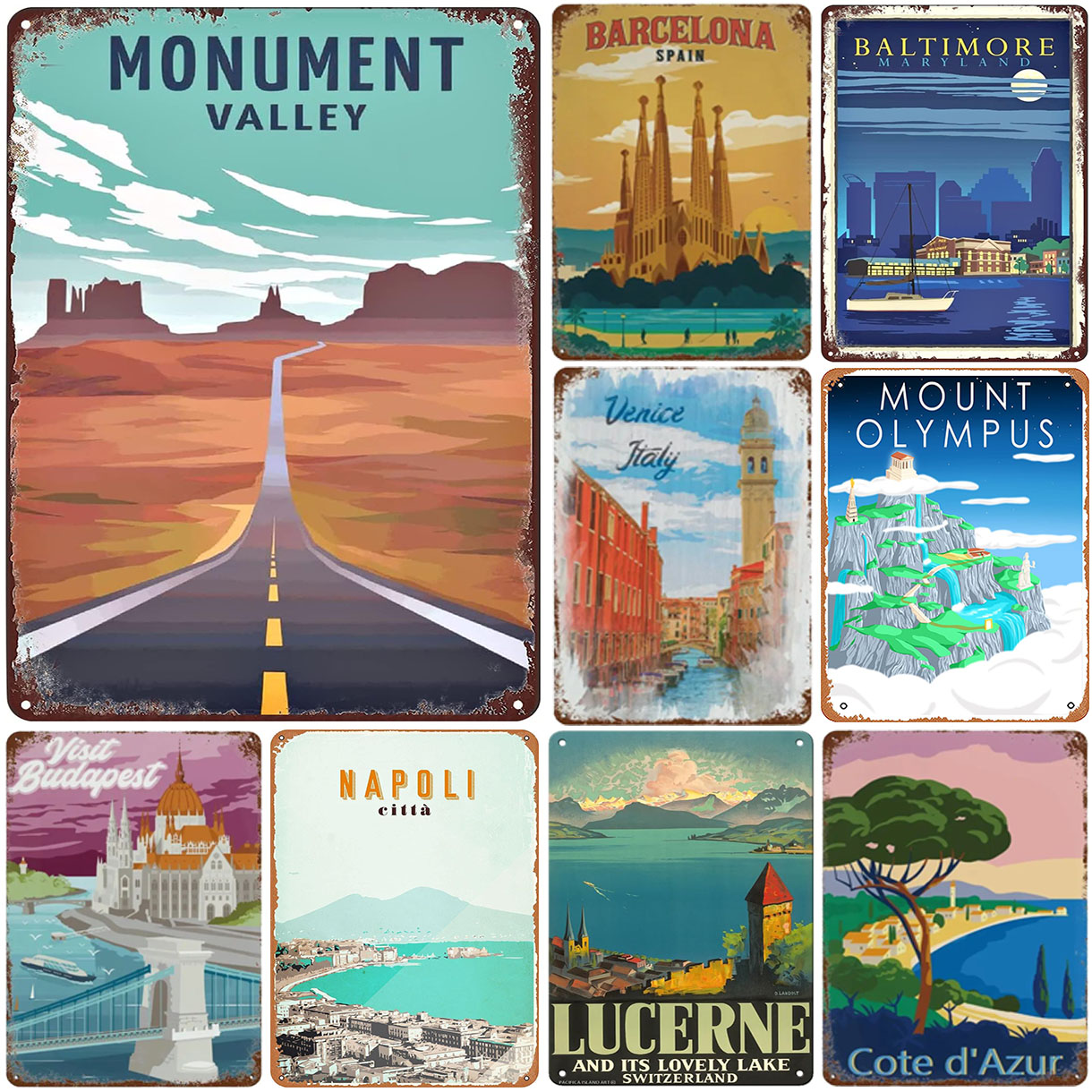 Vintage Travel Metal Sign Retr - Home Barcelona recensione e prezzo